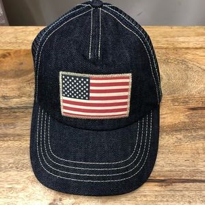Polo Ralph Lauren USA Flag Baseball Truckers Cap